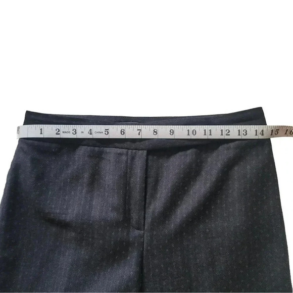 Ann Taylor Gray Straight Leg Dress Career Trouser Pants Size 4 - Picture 8 of 14